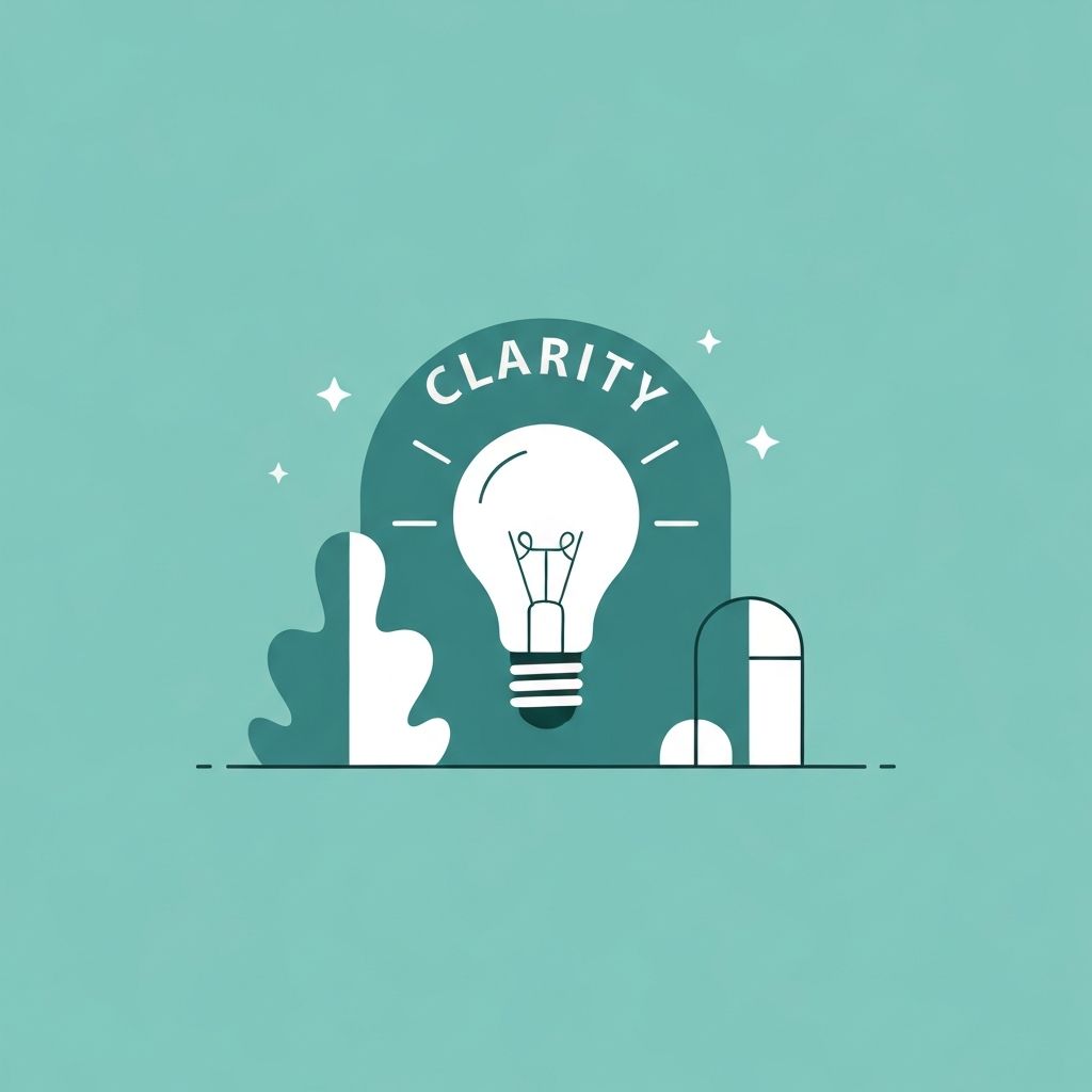 Clarity and knowledge symbol representing nutritional truth